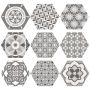 FLIS CODICER VINTAGE MIX HEXAGON 25X22CM 1,04 M²/PK