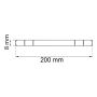 VRIDERPINNE HABO 8X200MM GULKROMATISERT