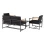 LOUNGESETT SENSUM ARENDAL ALUMINIUM SVART