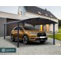 CARPORT CANOPIA ARCADIA 9,5M² BRONSE/GRÅ