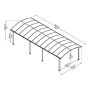 CARPORT CANOPIA ARCADIA 25,2M² BRONSE/GRÅ