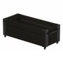 BLOMSTERKASSE PLUS CUBIC INKL HJUL 120X50X45CM SVART