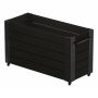 BLOMSTERKASSE PLUS CUBIC INKL HJUL 120X50X70CM SVART