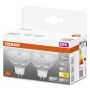 LYSPÆRE OSRAM STAR MR16 GU5.3 3,8W 2 STK