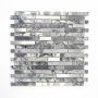 MOSAIKK INTERLOCK CRYSTAL/STONE/STEEL MIX GREY XCM MV778