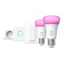 LYSKILDE PHILIPS HUE A60 WCA E27 9W 2-PACK  