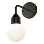 VEGGLAMPE ANETA LIGHTING FLORENS SVART/OPAL