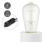 BORDLAMPE HOME SWEET HOME RUND E27 HVIT