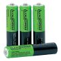 SOLCELLEBATTERI LUXFORM NIMH OPPLADBARE AAA 4-PAKK