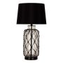 BORDLAMPE ANETA LIGHTNING MARINE GLASS SVART