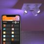 TAKSPOTLIGHT PHILIPS HUE ARGENTA PLATE/SPIRAL HVIT