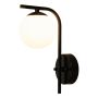 VEGGLAMPE ANETA LIGHTING NICOSIA SVART