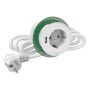 BORDENHET SCHNEIDER ELECTRIC MINI 6CM USB-A HVIT