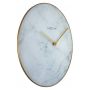 VEGGUR NEXTIME MARBLE Ø40CM HVIT M/SILENT