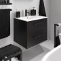 SERVANTSKAP BATH DELUXE CAMDEN 60 CM SVART MATT