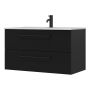 SERVANTSKAP BATH DELUXE CAMDEN 90 CM SVART MATT