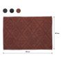 BADEMATTE SEALSKIN AZTEC 60X90CM MØRKEROSA