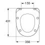 TOALETTSETE GUSTAVSBERG NORDIC HARDPLAST SC/QR HVIT