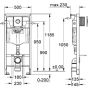 TOALETTFIKSTUR GROHE SOLIDO 113CM