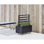 PLANTEKASSE PLUS M/ESPALIER 88X48X105 CM SVART