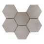 FLIS TIME HEXAGON GRÅ 21X18.2CM 0.46M²/PK