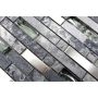 MOSAIKK INTERLOCK CRYSTAL/STONE/STEEL MIX GREY XCM MV778