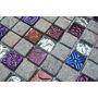 MOSAIKK SQUARE CRYSTAL/STONE MIX GREY XCM CR37