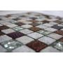 MOSAIKK SQUARE CRYSTAL/STONE MIX GREY XCM CR37