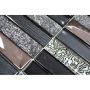 MOSAIKK RECTANGLE CRYSTAL/STONE MIX BLACK NIGHT 88X