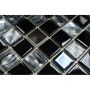 MOSAIKK SELVKLEBENDE CRYSTAL/STEEL BLACK SAM 4CM26