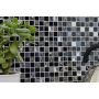 MOSAIKK SELVKLEBENDE CRYSTAL/STEEL BLACK SAM 4CM26