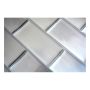 MOSAIKK SELVKLEBENDE VINYL STEEL SUBWAY 0.25M²/PK