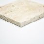 NATURSTEIN TRAVERTINE CHIARO MARMOR 10X10CM 0.5M²/KRT