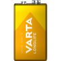 BATTERI VARTA LONGLIFE EXTRA ALKALINE 9V 2 STK