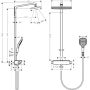 DUSJSETT HANSGROHE RAINDANCE E SHOWERPIPE 360 1JET 