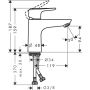 SERVANTARMATUR HANSGROHE ECOS L 1-GREPS U/BUNNVENTIL