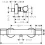 DUSJTERMOSTAT HANSGROHE VERSOSTAT² 