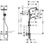 DUSJSETT HANSGROHE MYSELECT E SHOWERPIPE 240 1JET MED TERMOS