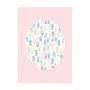 POSTER KOMAR  SHELLY PATTERNS ROSE 30 X 40 CM