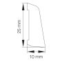 FEIELIST HVIT 25X10X2500MM