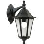 VEGGLAMPE  NORDLUX CARDIFF UTE DOWN  E27 SVART