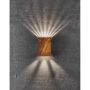 VEGGLAMPE NORDLUX FOLD 10 CORTEN