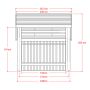 SYKKELSKUR PLUS UBEHANDLET 5,7M²