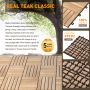 TREHELLE INTERBUILD CAMP20 TEAK 30X30CM 10STK 