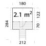 LEKEHUS PALMAKO TOBY 2,2M² UBEHANDLET