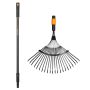 RAKE FISKARS QUIKFIT STÅL 20P INKL. SKAFT 84CM