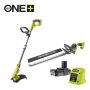 GRESSTRIMMER+HEKKSAKS RYOBI RY18LT18HTA-120 ONE+ 1X2,0AH