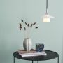 TAKLAMPE HALO DESIGN SCANDINAVIA 20CM OPAL/KROM