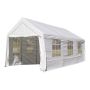 PARTYTELT SUNFUN MARBELLA MED VINDUER 3X6M OFFWHITE