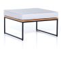 LOUNGEBORD/PUFF SENSUM ASPVIK TEAK 70X42CM SVART